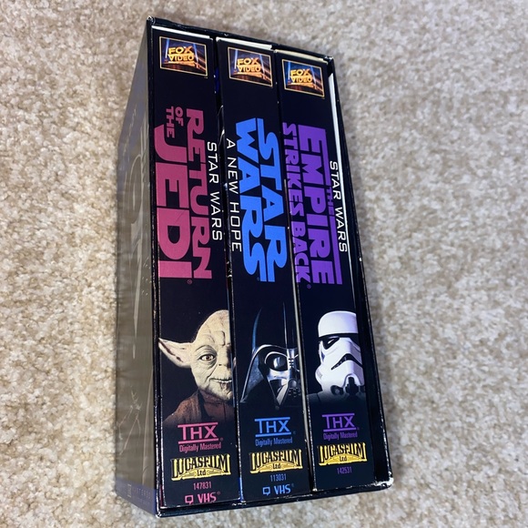 VTG 1995 Star Wars Trilogy VHS Tapes Set of 3 Classic Tapes - Picture 7 of 8